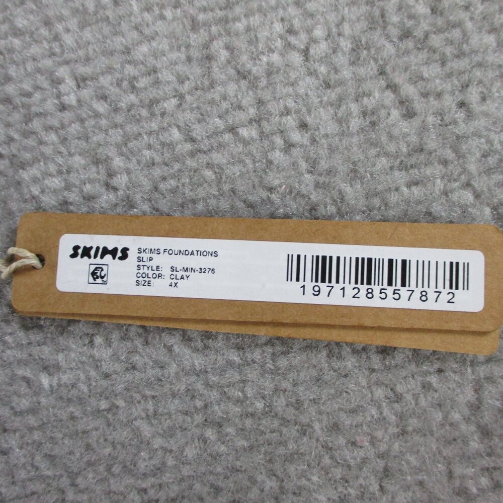 SKIMS Foundations Slip Dress Womens 4X Clay Plus Size Shapewear NWT NEW - Picture 4 of 10